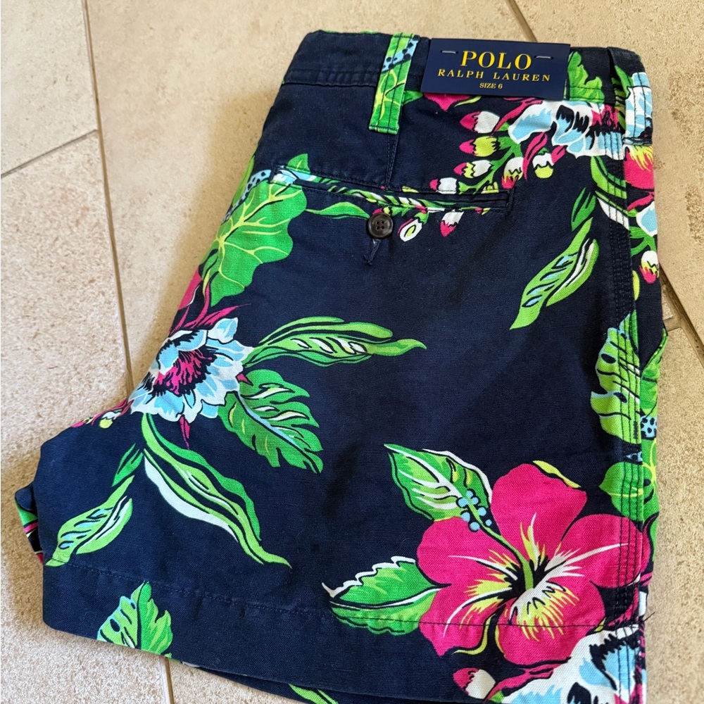 Polo Ralph Lauren Floral Women's Shorts size 6 new with tags - Picture 5 of 6